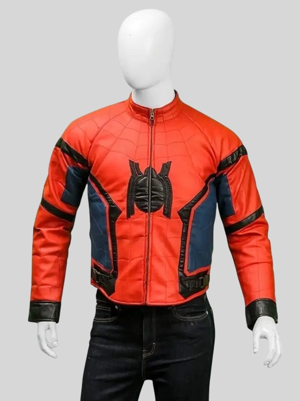 Spider-Man Homecoming Slimfit Leather Jacket Spider-Man Homecoming Slimfit Leather Jacket