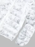 The Chi S5 E8 Marble Print Puffer Hooded Jacket