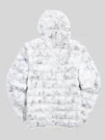 The Chi S5 E8 Marble Print Puffer Jacket in Grey