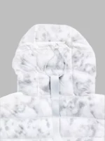The Chi Season 5 Episode 8 Marble Print Puffer Jacket In Grey