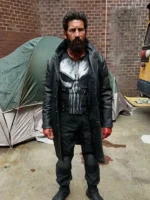 The Punisher One Last Kill Frank Castle Leather Coat Black