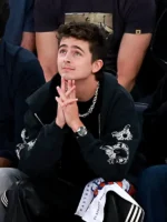 Timothée Chalamet Chrome Hearts Black Zip-Up Hoodie