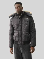 True Religion Fur Black Jacket
