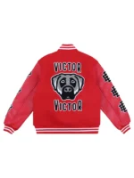 Victor Victor x EE Varsity Jacket Red
