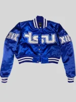 Women's TSU Satin Jacket Blue
