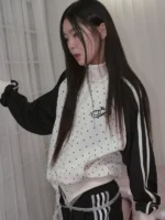 polka dot prenda jacket