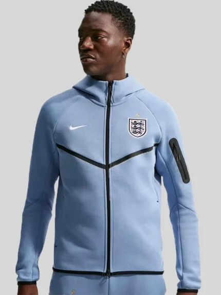 2026 FIFA England Tech Fleece Hoodie Blue
