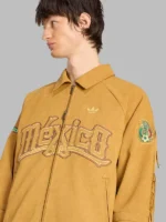 2026 Fringe Brown Suede Leather Jacket Adidas Mexico
