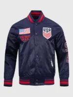 2026 USMNT Pro Standard Navy Satin World Cup Jacket
