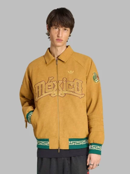 Adidas Mexico 26 Fringe Jacket Brown