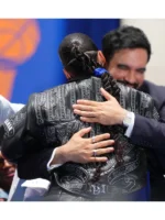 Alicia Keys Knicks Victory Parade 2026 Black Jacket