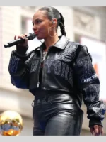 Alicia Keys New York Knicks NBA Championship Victory Parade 2026 Jacket