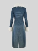 Allie Hayes Off Campus 2026 Mika Abdalla Blue Shearling Denim Coat