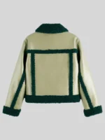 Allie Hayes Off Campus S01 Leather Jacket Green
