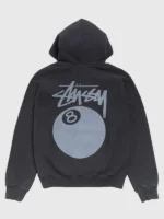 Black 8 Ball Garment Dyed Hoodie