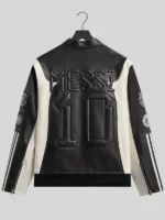 Black Adidas Leather Jacket Kith x Messi