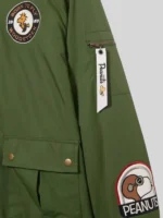 BoxLunch Peanuts Snoopy Flying Ace Bomber Green Jacket