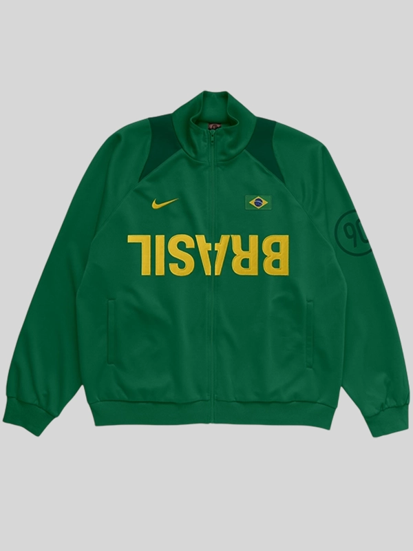 CJ x Nike Brazil Total 90 Anthem Jacket Green CJ x Nike Brazil Total 90 Anthem Jacket Green