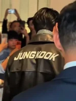 CKJK Jungkook Leather Jacket Black