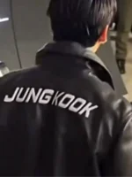 Calvin Klein Jungkook Leather Jacket Black