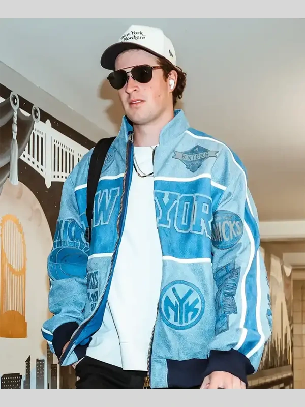 Cam Schlittler Knicks Blue Jacket Cam Schlittler Knicks Blue Jacket