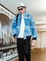 Cam Schlittler rocking the Knicks jacket