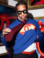 Chanel Superman Cashmere Sweater Blue