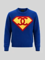 Chanel Superman Sweater Blue