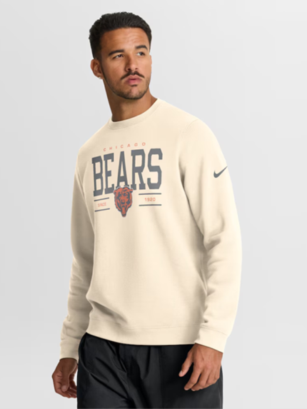 Chicago Bears Nike Always Reppin' Club Sweatshirt - Natural