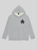 Chrome Hearts Cross-Patch Hoodie Grey