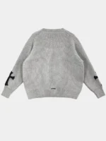 Chrome Hearts Leather Cross Patch Cashmere Sweater