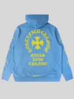 Chrome Hearts x Drake Girls Love Chrome Blue Hoodie