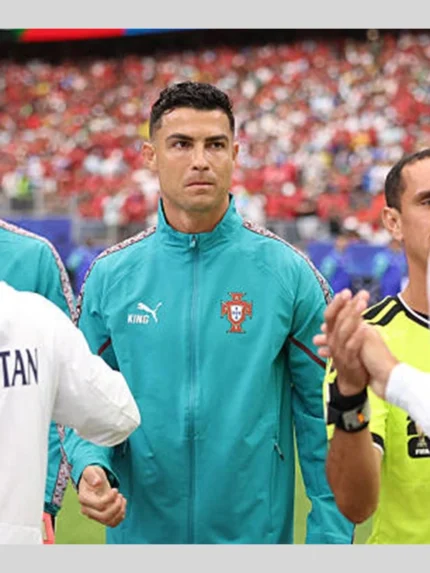 Cristiano Ronaldo Green Portugal King Anthem Jacket