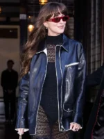 Dakota Johnson NYC Black Leather Jacket