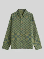 Dean DiLaurentis Drill Off Campus S01 Olive Green Printed Jacket