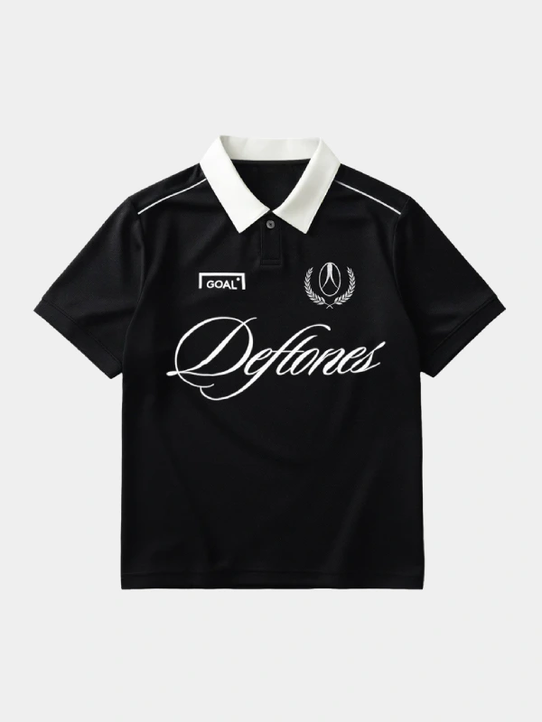 Deftones Soccer Jersey Black Deftones Soccer Jersey Black