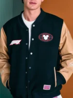 Disney x Formula 1 Canadian Grand Prix Mickey & Friends Autographs Black Wool Varsity Jacket