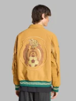 FIFA World Cup 2026 Adidas Mexico Brown Suede Leather Jacket