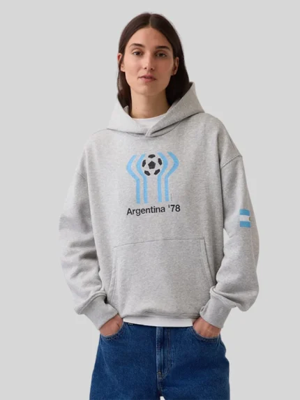 FIFA World Cup Argentina Pullover Grey Hoodie