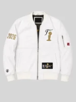 FISLL x ESPN 2026 Finals Leather Jacket White