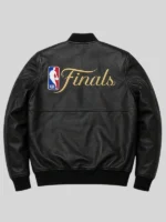 FISLL x ESPN 2026 NBA Finals Leather Jacket Black
