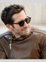 Gyllenhaal Bronco In The Grey 2026 Jake Brown Biker Leather Jacket
