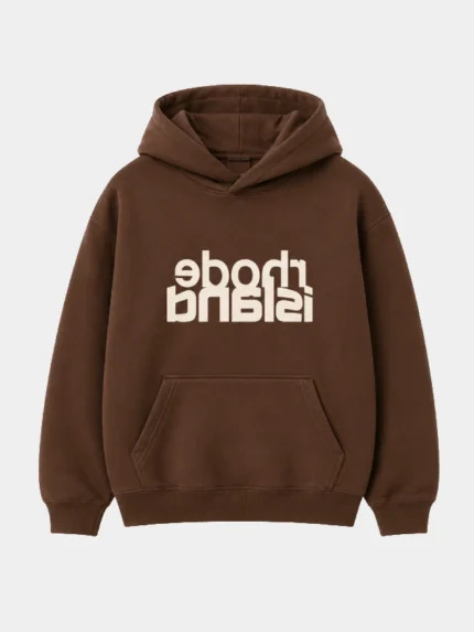Hailey Bieber Rhode Island Hoodie Brown