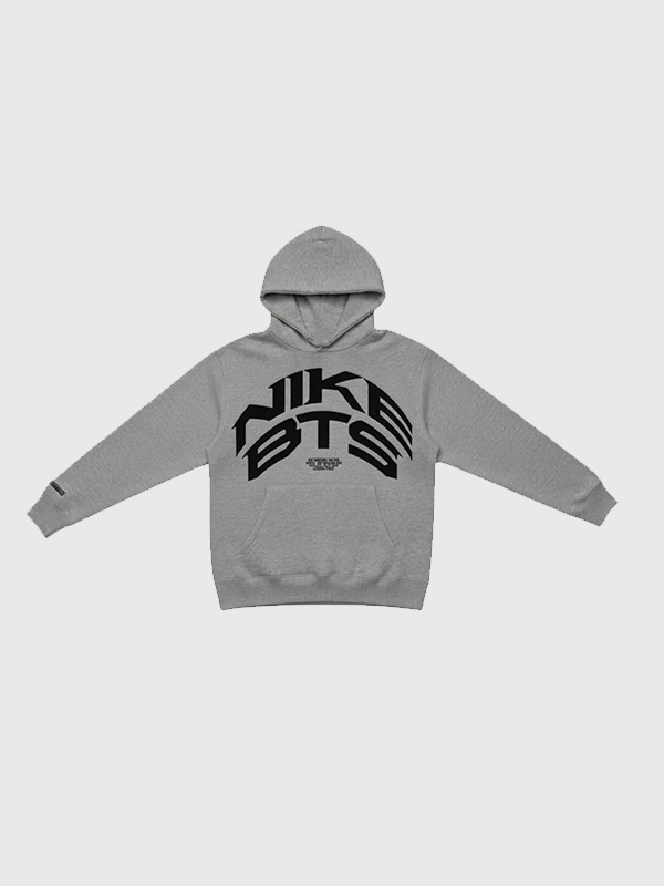 J Hope Nike x BTS Grey Pullover Fleece Hoodie J Hope Nike x BTS Grey Pullover Fleece Hoodie