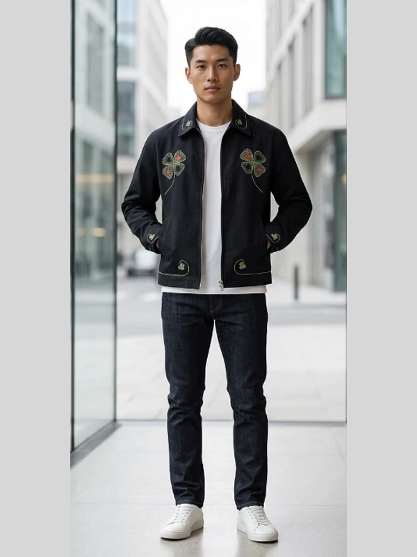 Jay-Z Lucky Draw Black Embroidered jacket Jay-Z Lucky Draw Black Embroidered jacket
