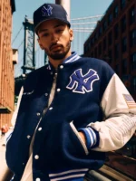 Jay-Z The Blueprint x NY Yankees Blue Varsity Jacket