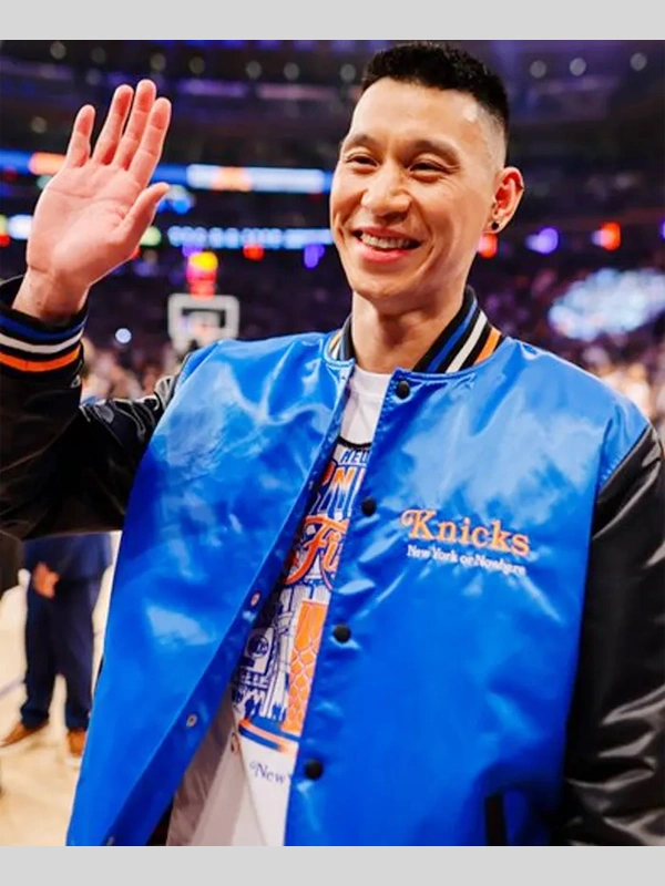 Jeremy Lin NBA Finals Game 3 Blue Varsity Jacket Jeremy Lin NBA Finals Game 3 Blue Varsity Jacket