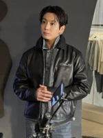 Jungkook Calvin Klein Leather Jacket Black