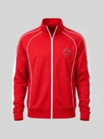 Justin Bieber NHL Maple Leafs No Boundaries Red Track Jacket 2026