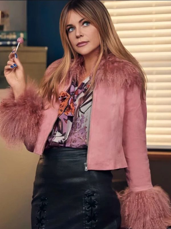 Kaitlin Olson TV Series High Potential Morgan Gillory Pink Jacket Kaitlin Olson TV Series High Potential Morgan Gillory Pink Jacket